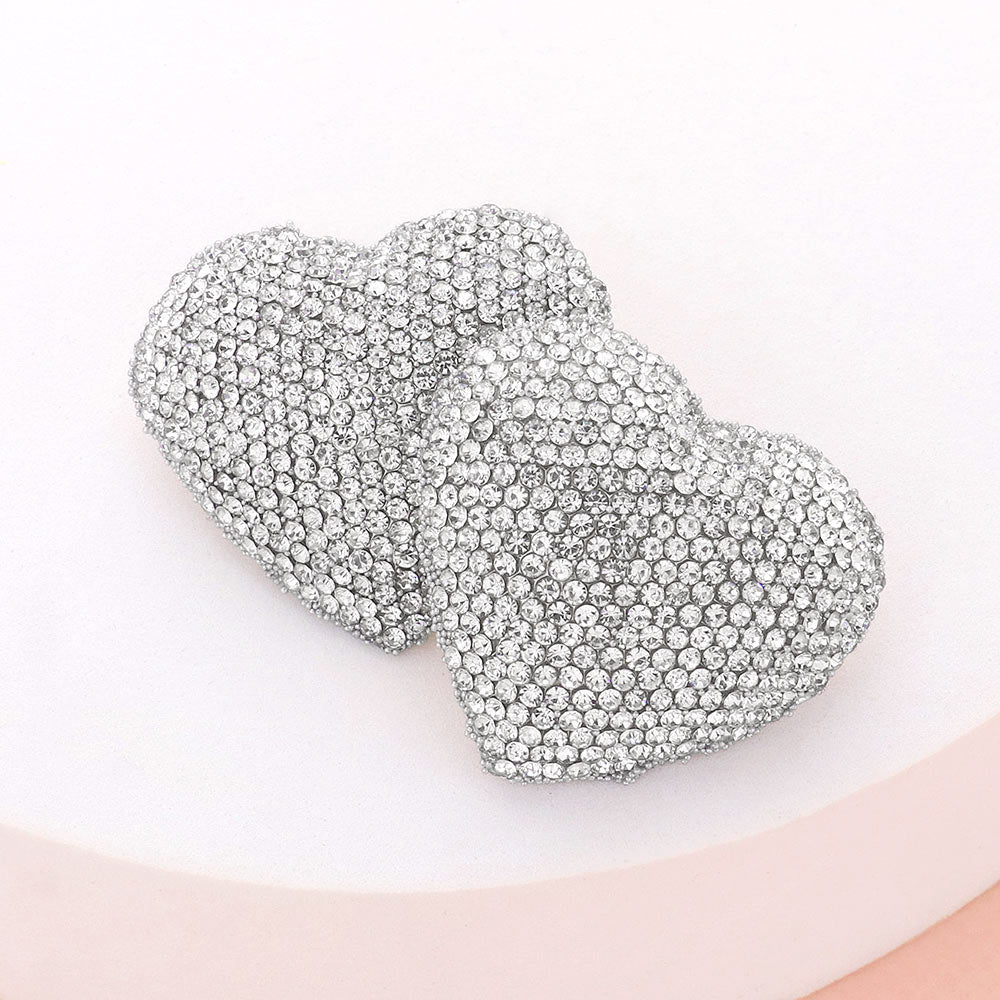 Bling Heart Earrings