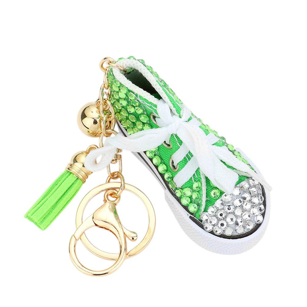 Bling Shoe Tassel Bag Charm