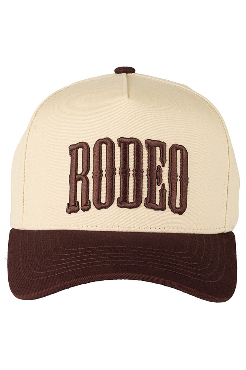 C.C RODEO Letter Embroidered Snapback Trucker Hat
