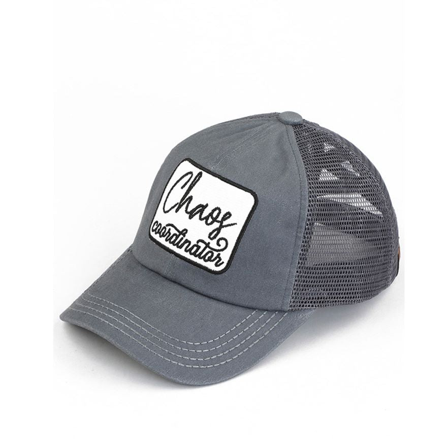 C.C CHAOS COORDINATOR PATCH PONY CAP