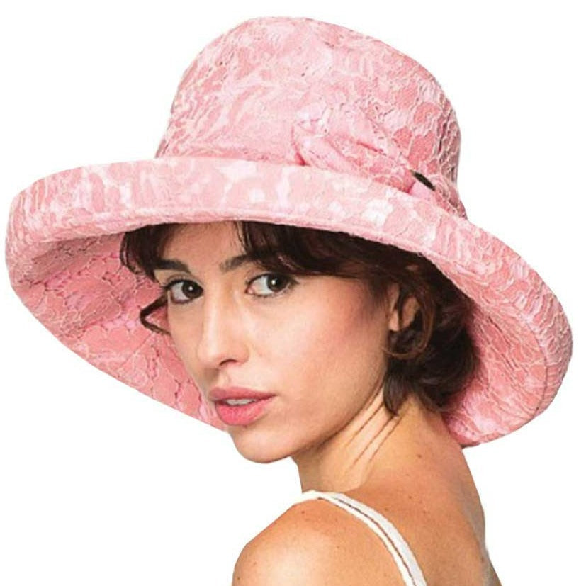 C.C Foldable Lace Hat