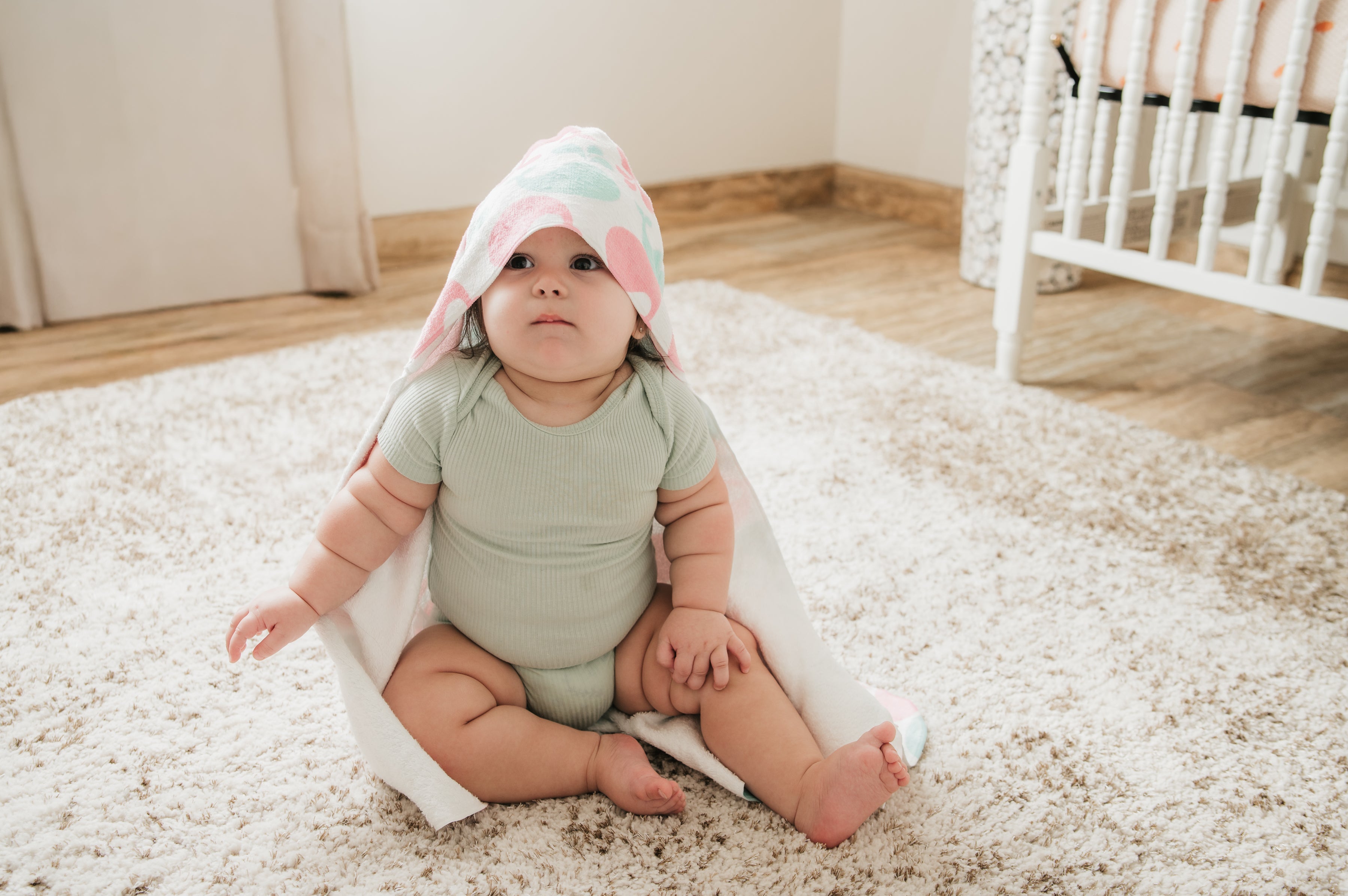 Whale of a Time Hooded Baby Bath Towel
