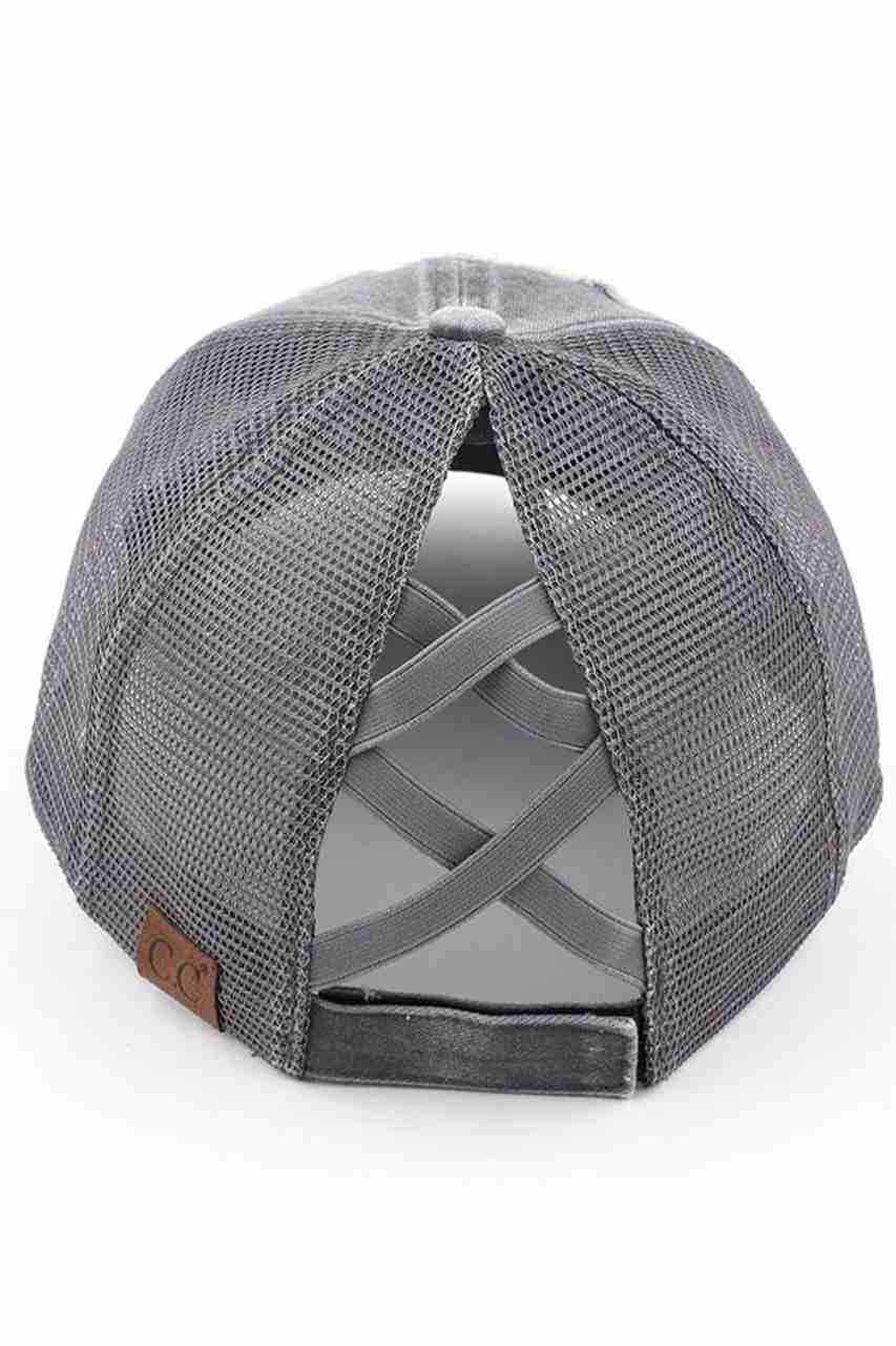 C.C DISTRESSED BEACH PLEASE PATCH PONYCAP