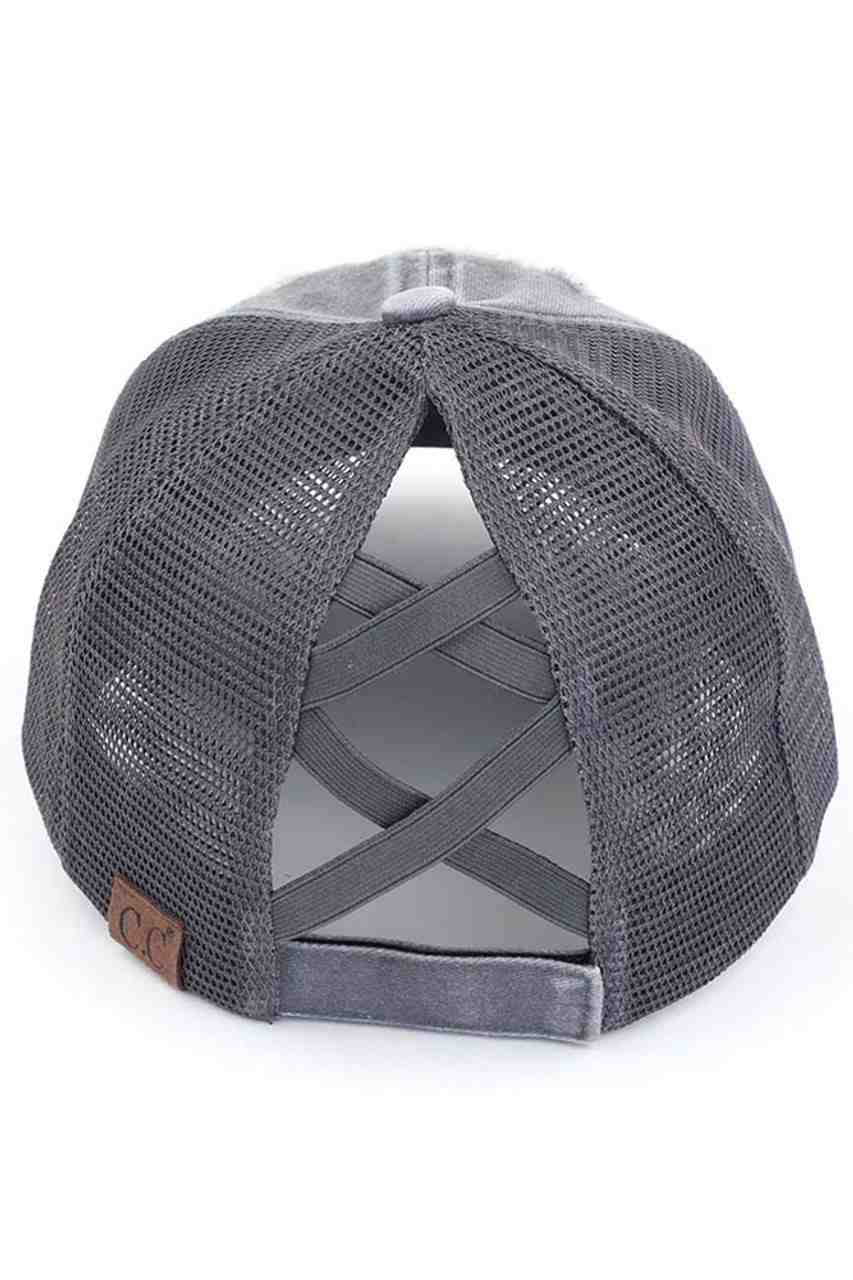 C.C DISTRESSED ALOHA BEACHES PATCH PONYCAP
