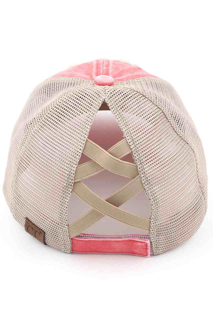 C.C DISTRESSED ALOHA BEACHES PATCH PONYCAP