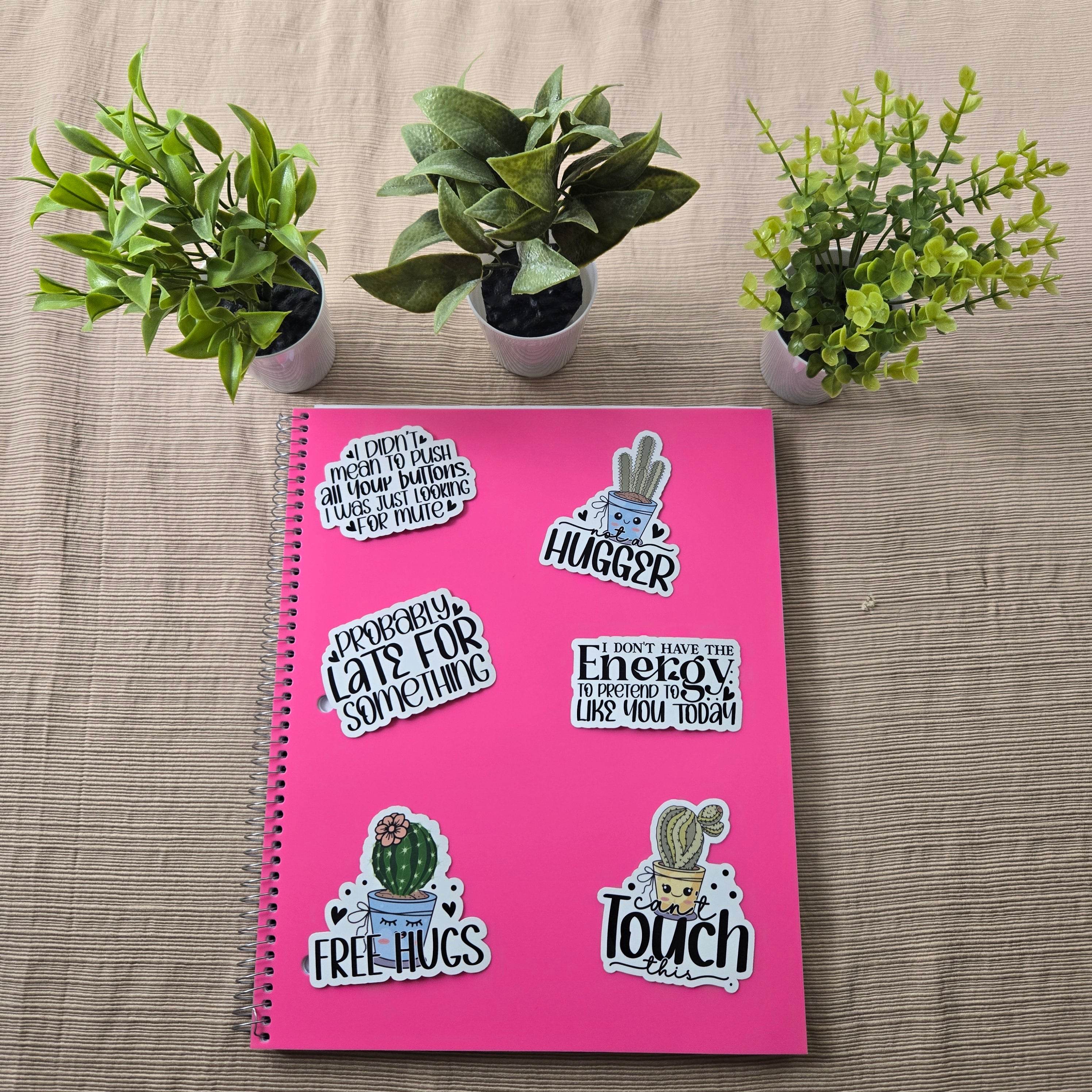 Funny Sarcastic Cactus Stickers