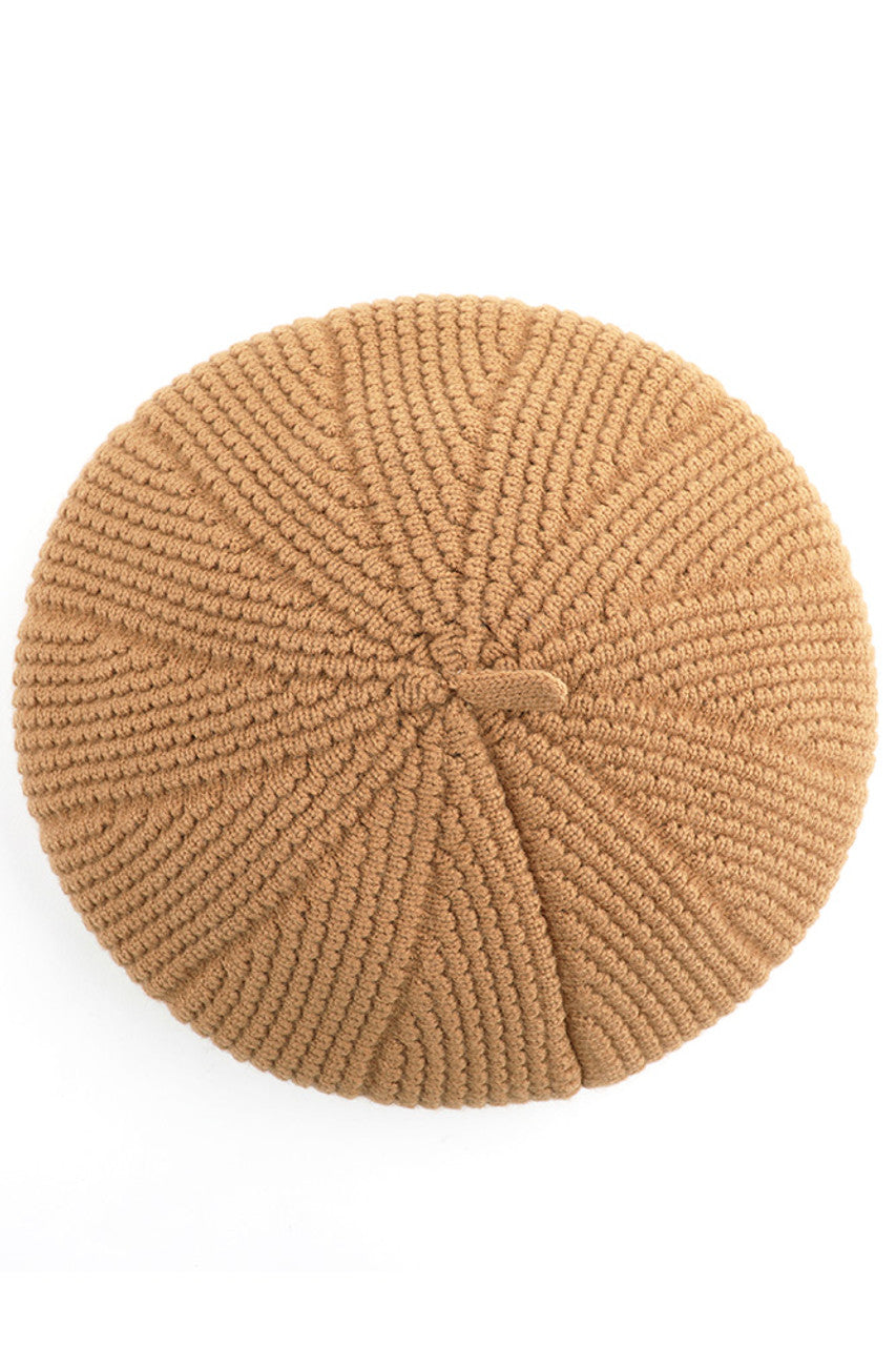C.C SCALLOPED WAVE PATTERN BERET