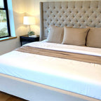 Bamboo Quilted Euro Sham 1 Piece - Champagne - Final Sale/No Returns