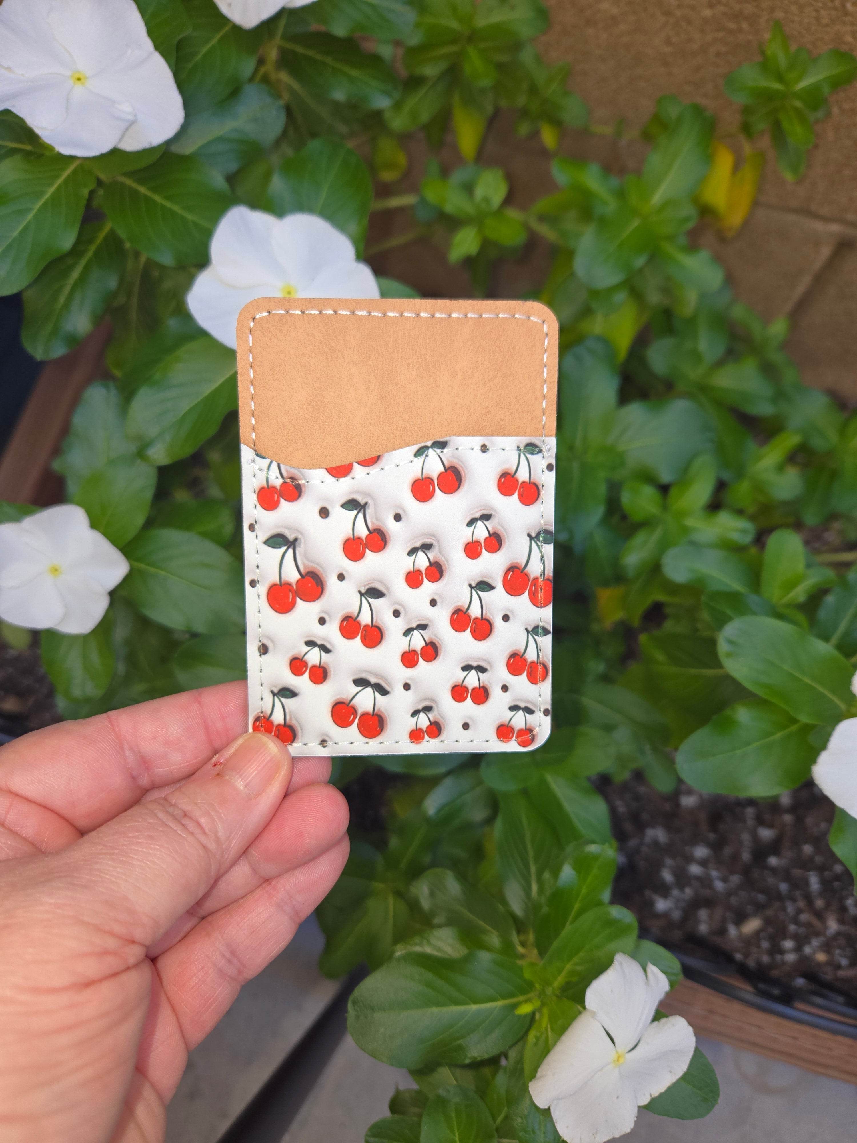 Cute Adhesive Cell Phone Wallets (Multiple designs available)
