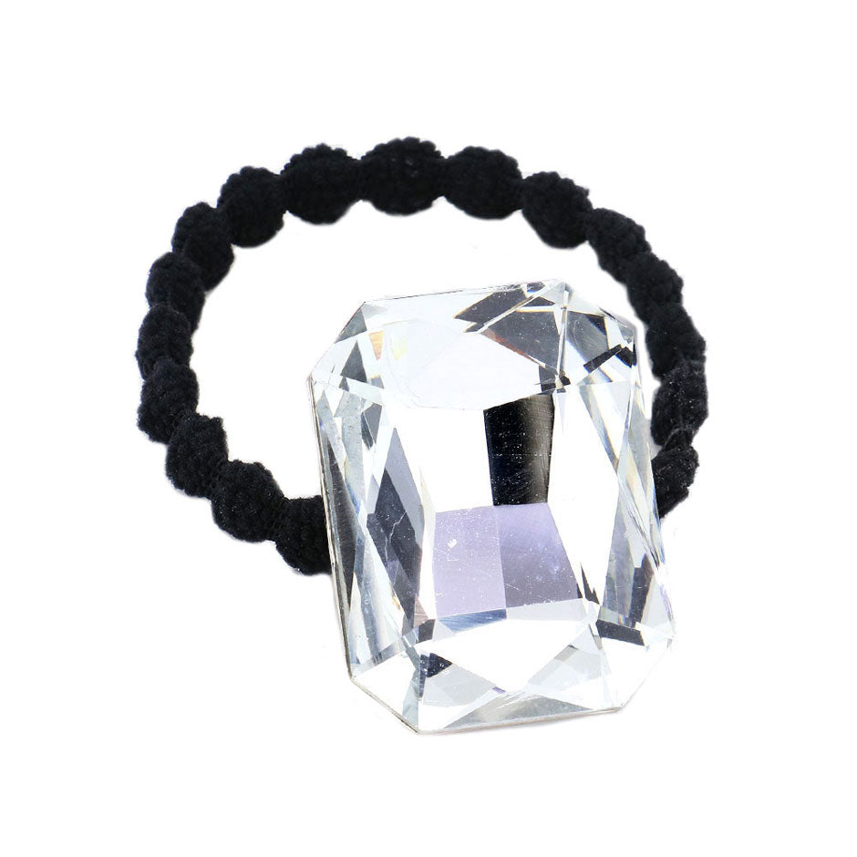 Crystal Octagon Accented Stretch Hair Band