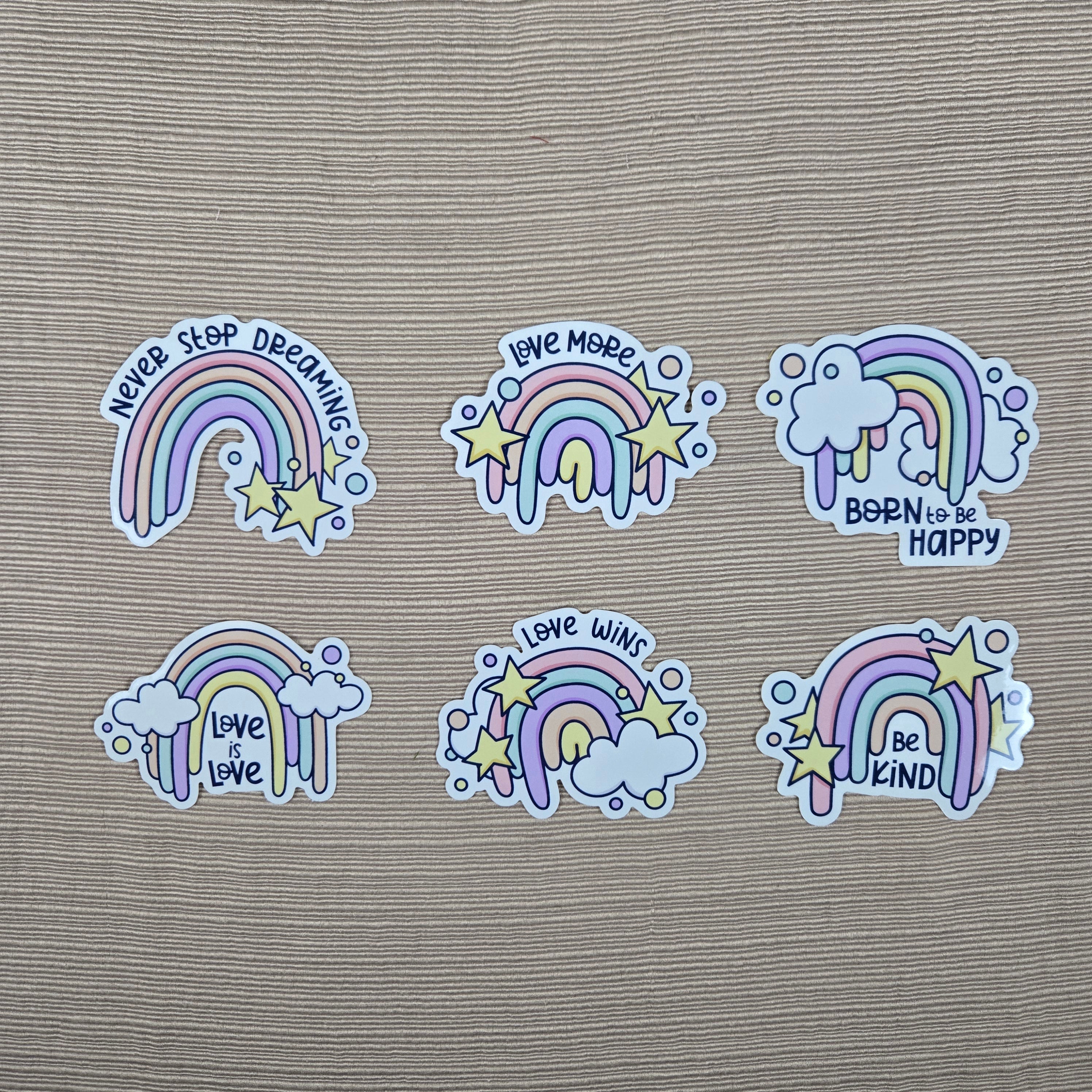 Rainbow Love Stickers