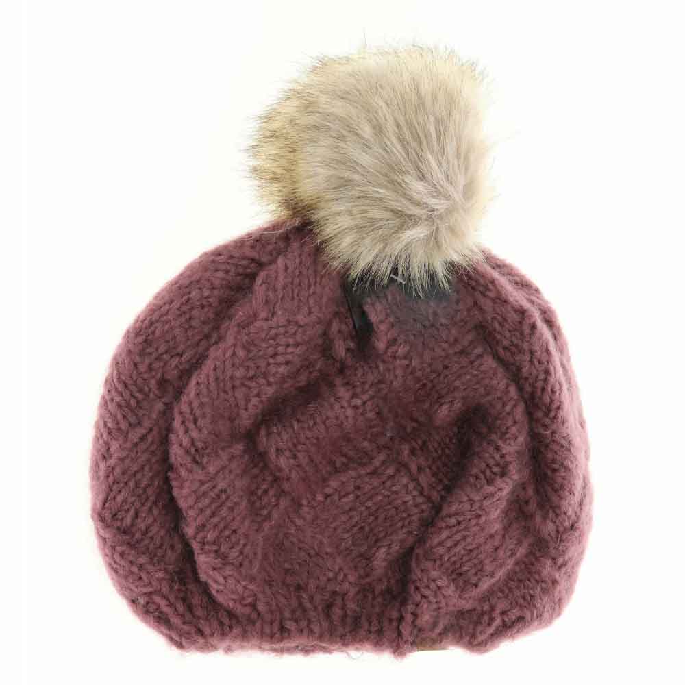 Basket Weaved Knitted C.C Beret