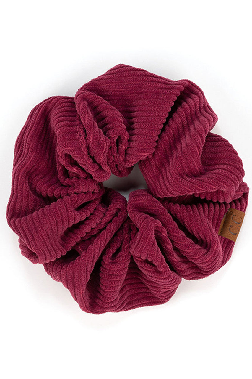 C.C Corduroy Solid Color Soft Scrunchies