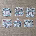 Coffee Quotes Collection 1 Stickers