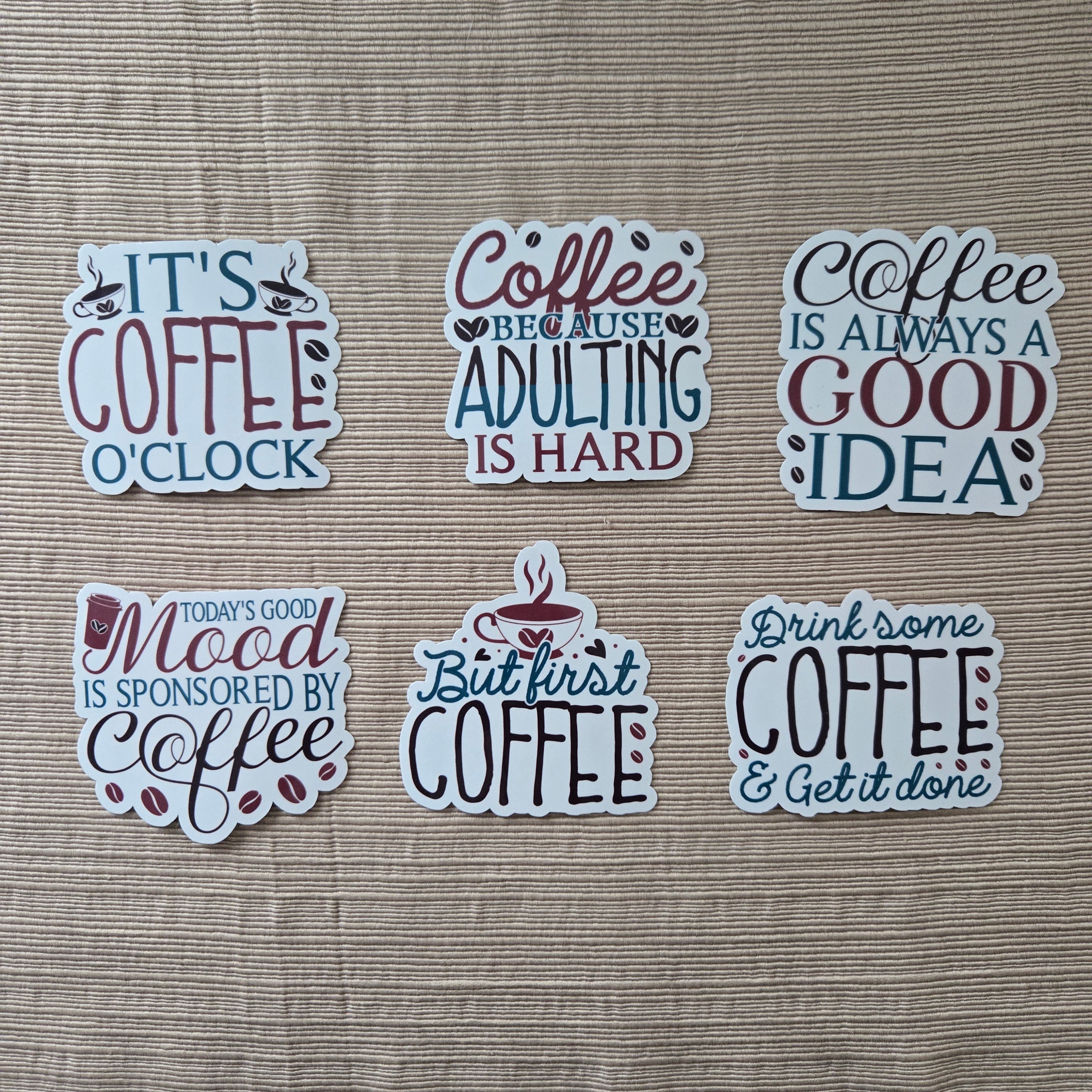 Coffee Quotes Collection 1 Stickers