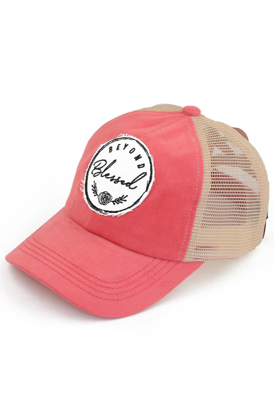 C.C BEYOND BLESSED Patch Criss-Cross Pony Cap