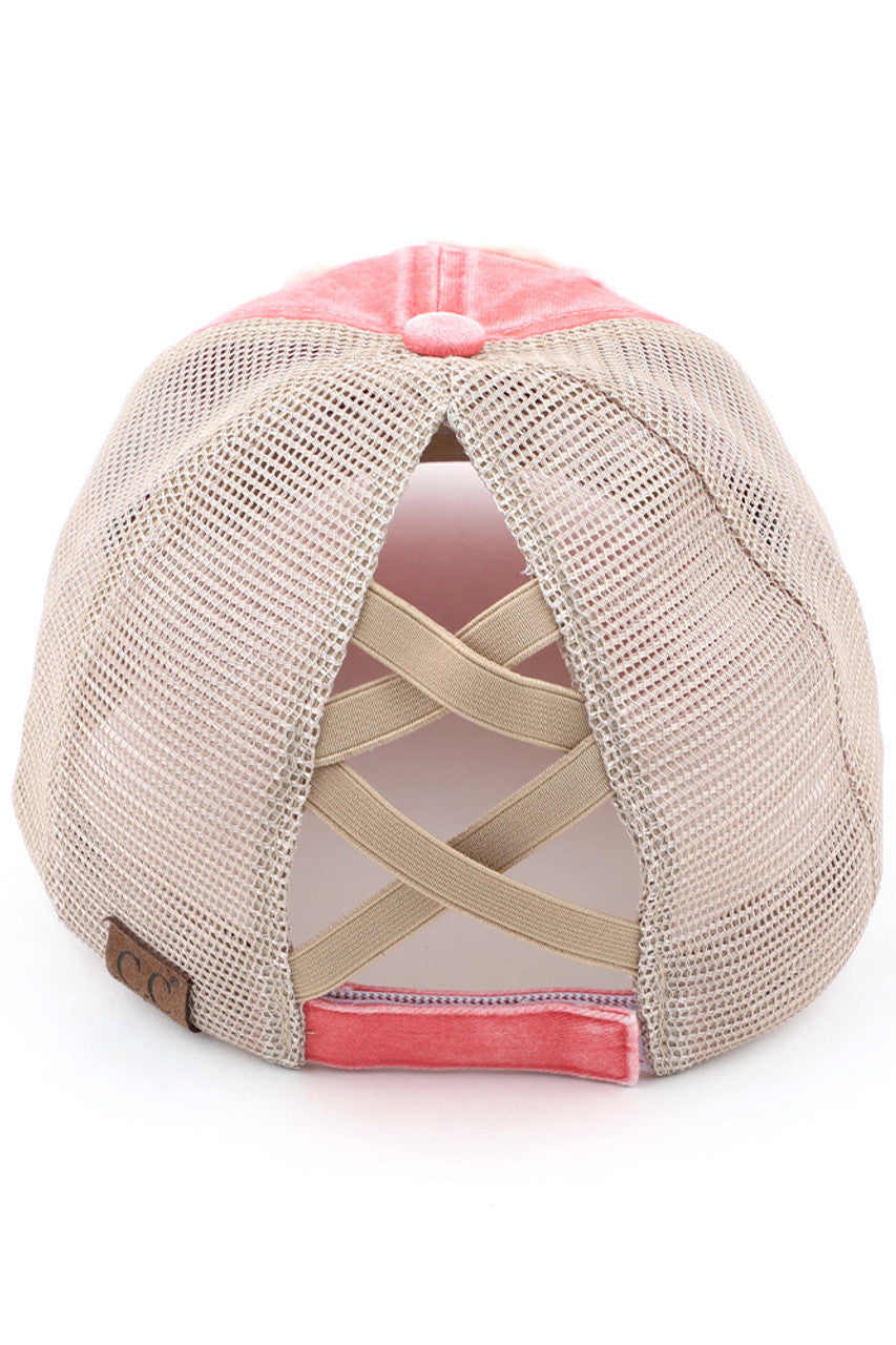 C.C HAPPY CAMPER PATCH VINTAGE PONY CAP