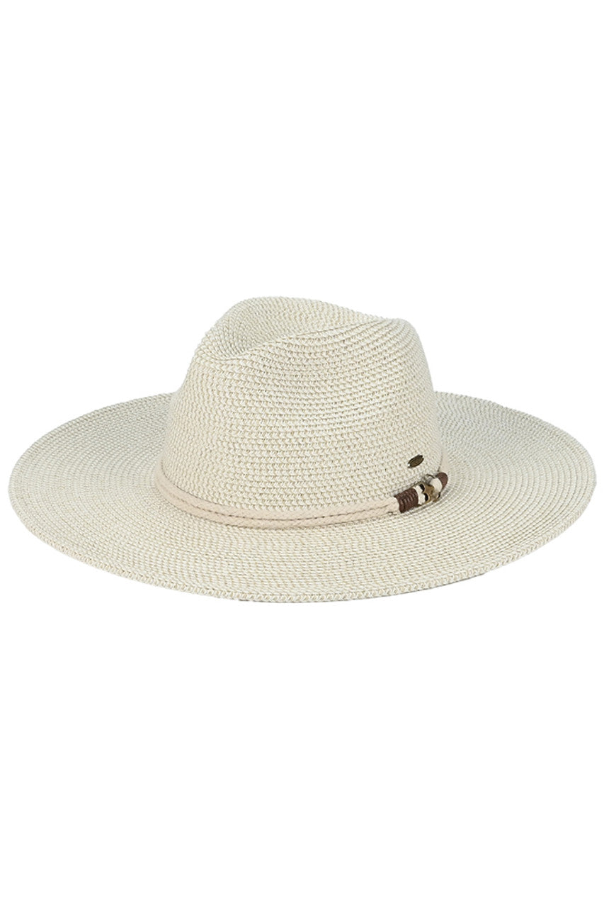 C.C Anchor Rope Trim Band Wide Brim Sun Hat