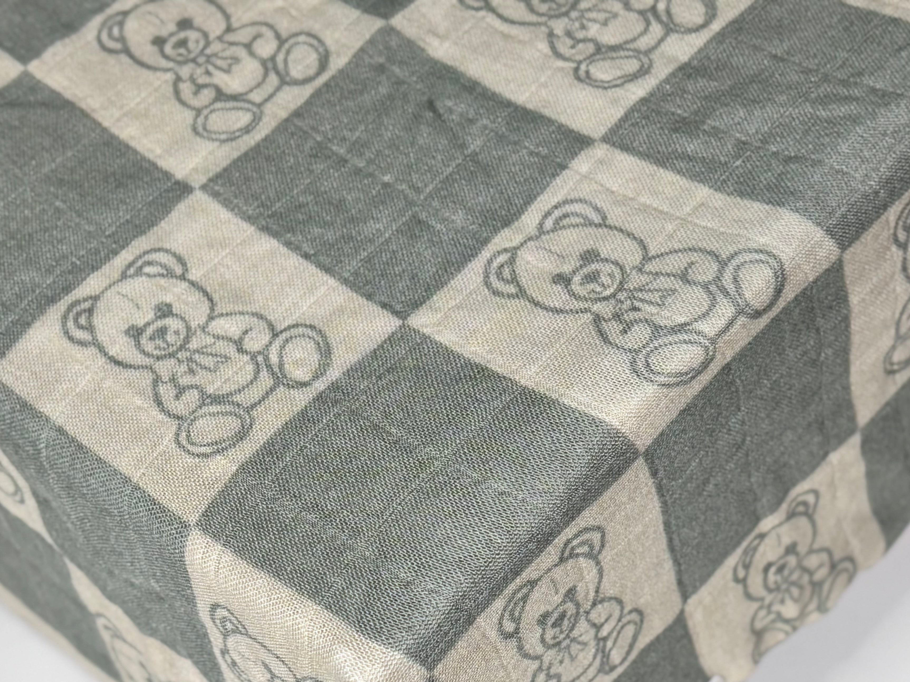 Organic Bamboo Blend Crib Sheet in Checkered Bears