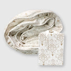 Bamboo Duvet Cover - Champagne Damask - Final Sale/No Returns