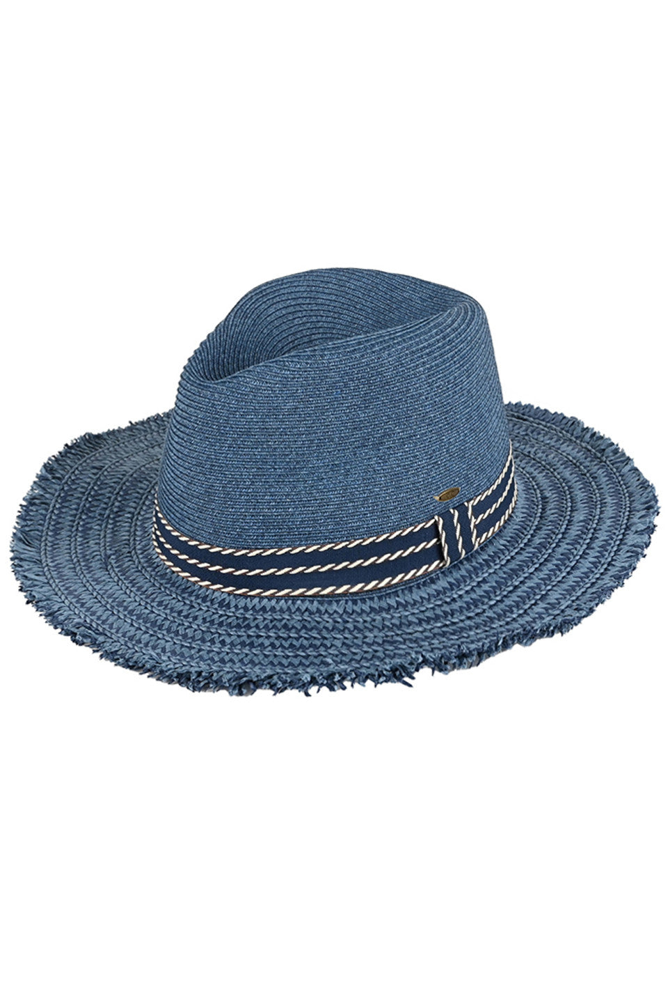 C.C Frayed Edge Panama Sun Hat