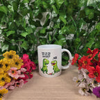 Funny Dinosaurs eating a Unicorn Mug