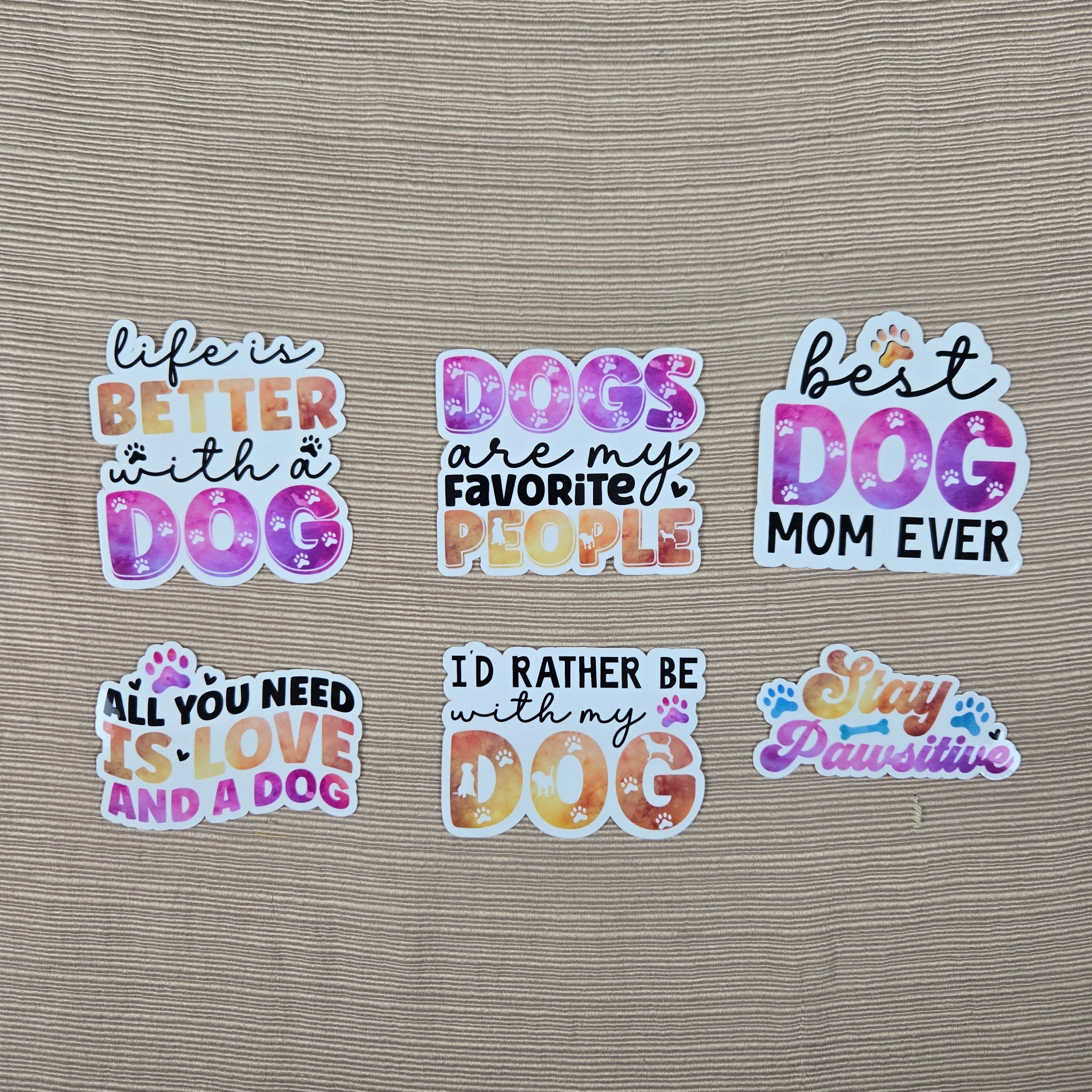 Fun Dog Quote Stickers