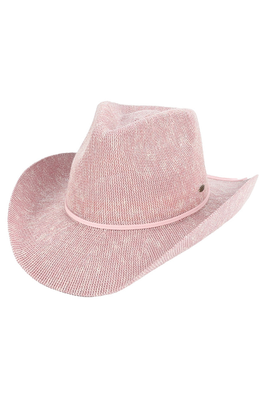 C.C Metallic Band Trim Cowboy Hat