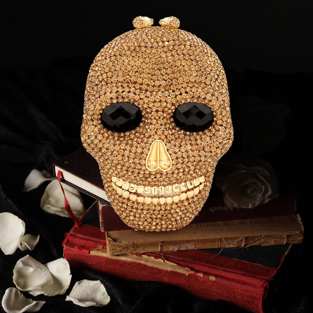 Bling Skull Evening Clutch / Shoulder Bag