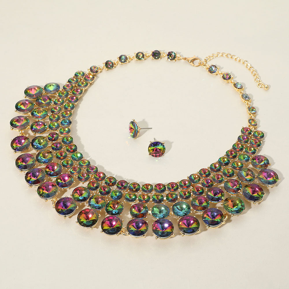 Bubble Stone Evening Necklace