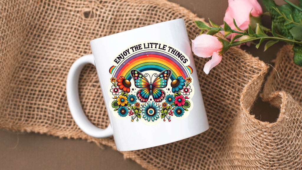 Enjoy the Little Things Motivational Coffee Mug