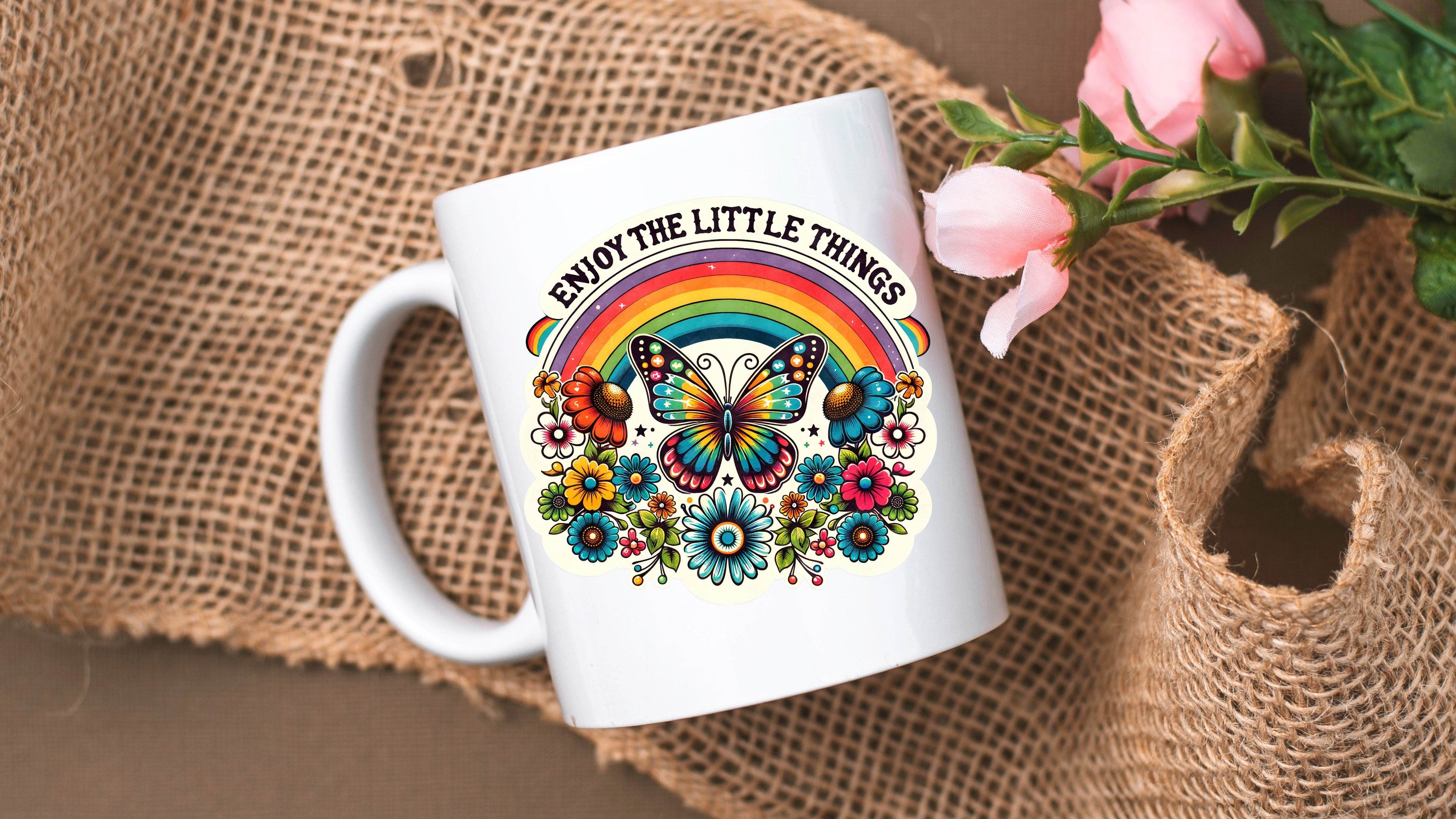 Enjoy the Little Things Motivational Coffee Mug