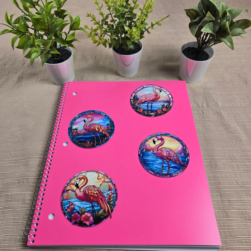 Colorful Flamingo Stickers