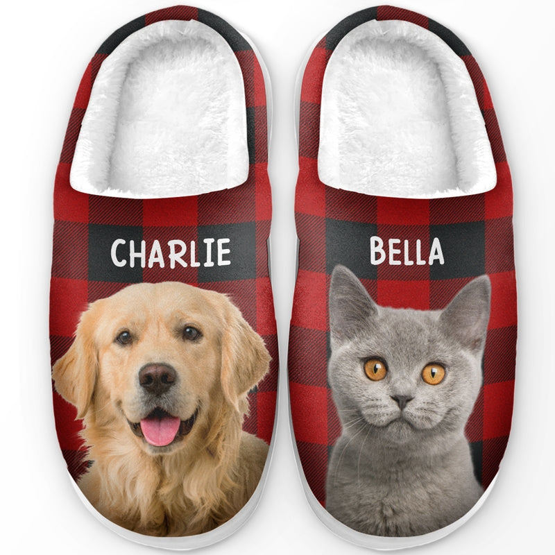 Custom Photo Happiness Besties Face - Personalized Slippers - Gift for Besties, Sisters, Best Friends