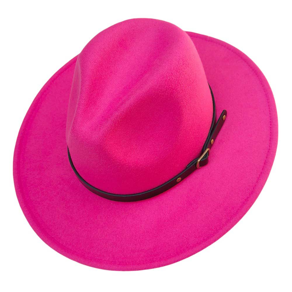 Belt Band Pointed Fedora Hat