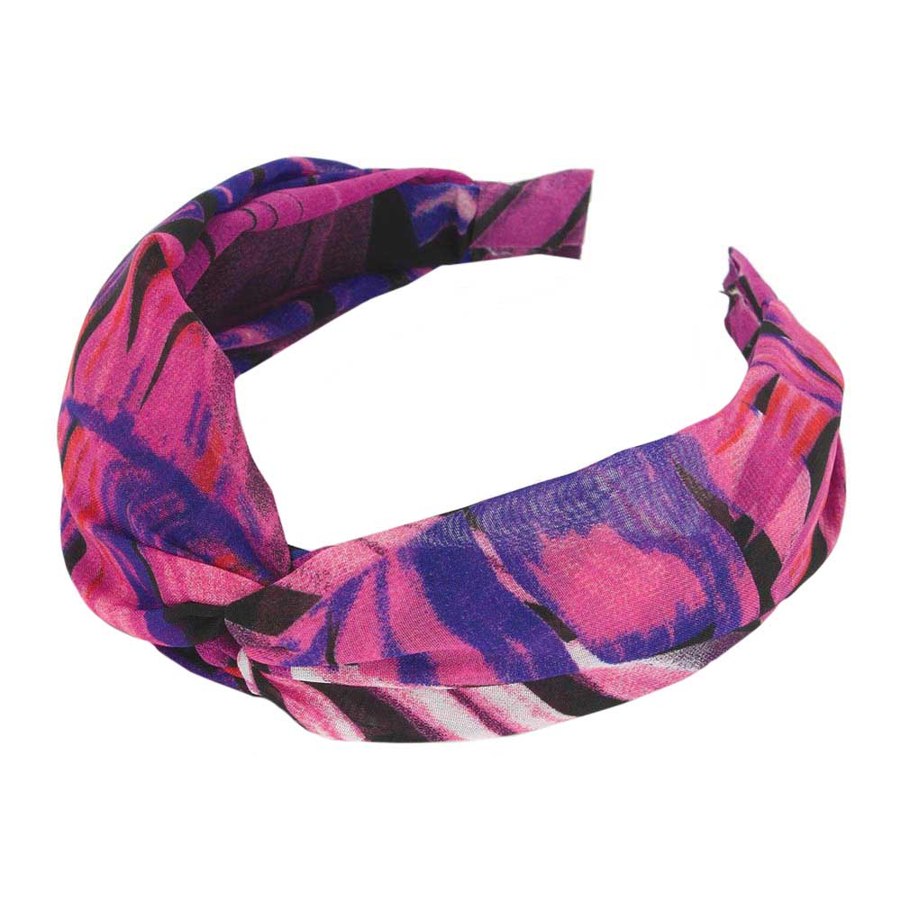 Tropical Leaf Twisted Headband