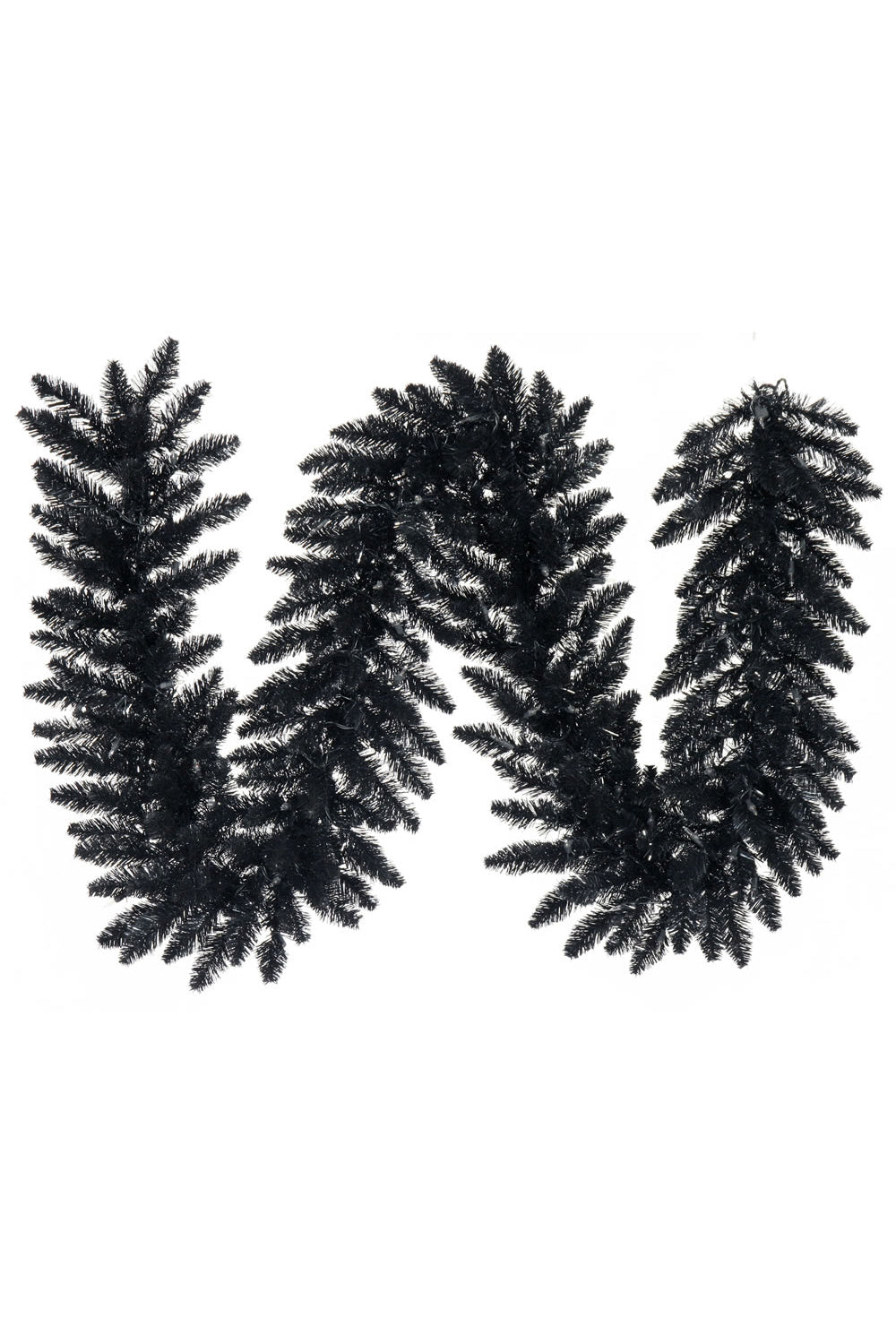 9' x 10" Artificial Christmas Garland - Black