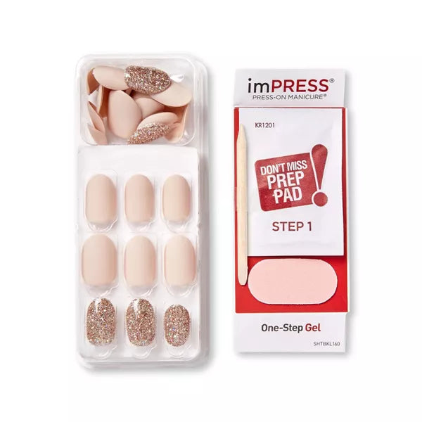ImPRESS Solid Glitter Press-on Manicure 556