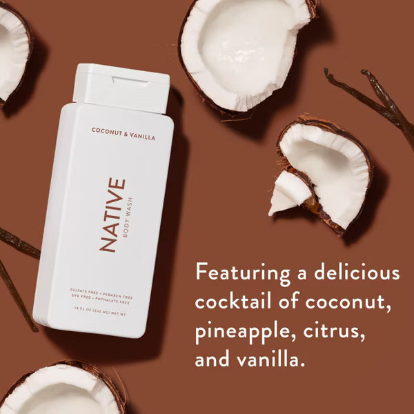 NATIVE Body Wash for Women and Men