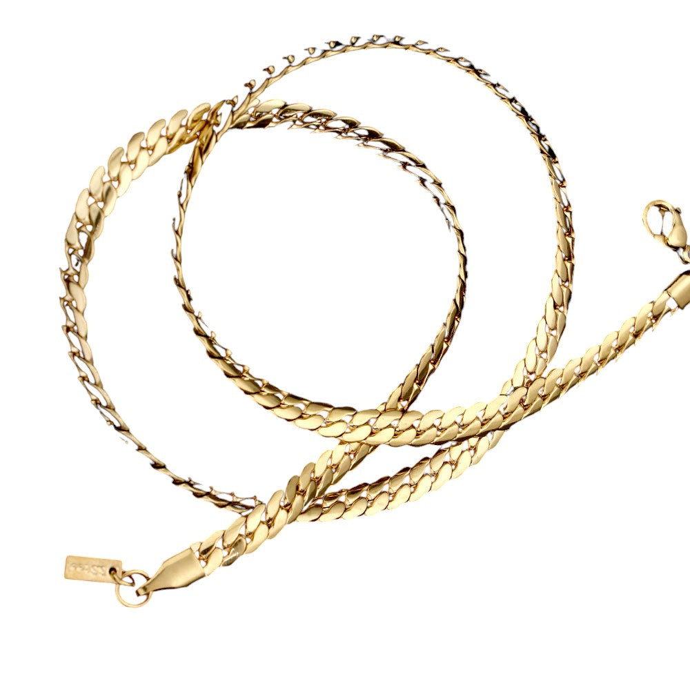 16 INCH, 5mm Stainless Steel Metal Chain Necklace