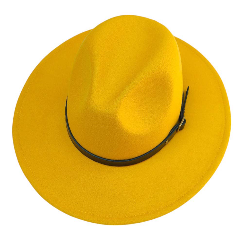 Belt Band Pointed Fedora Hat
