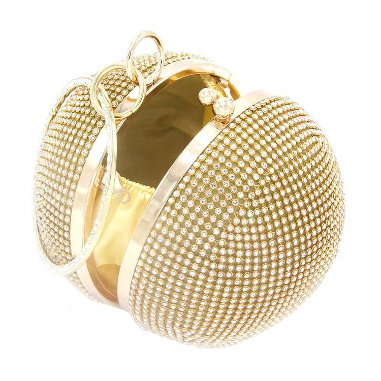 Bling Round Ball Evening Tote Crossbody Bag