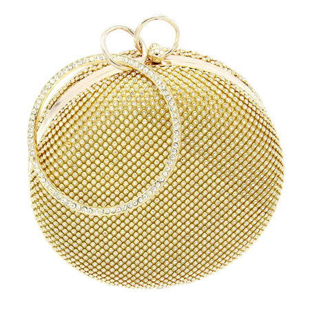 Bling Round Evening Tote Crossbody Bag