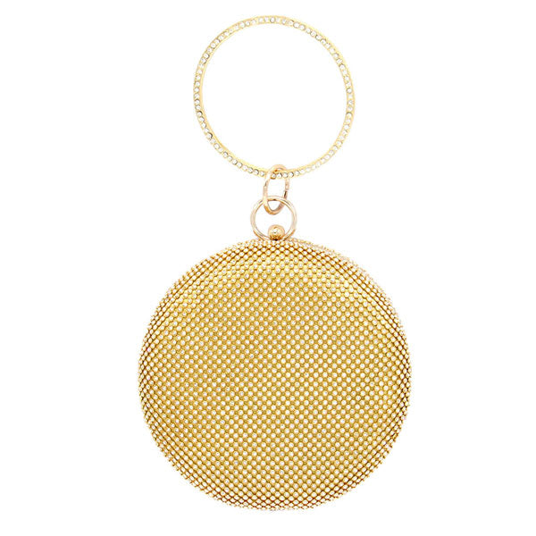 Bling Round Evening Tote Crossbody Bag