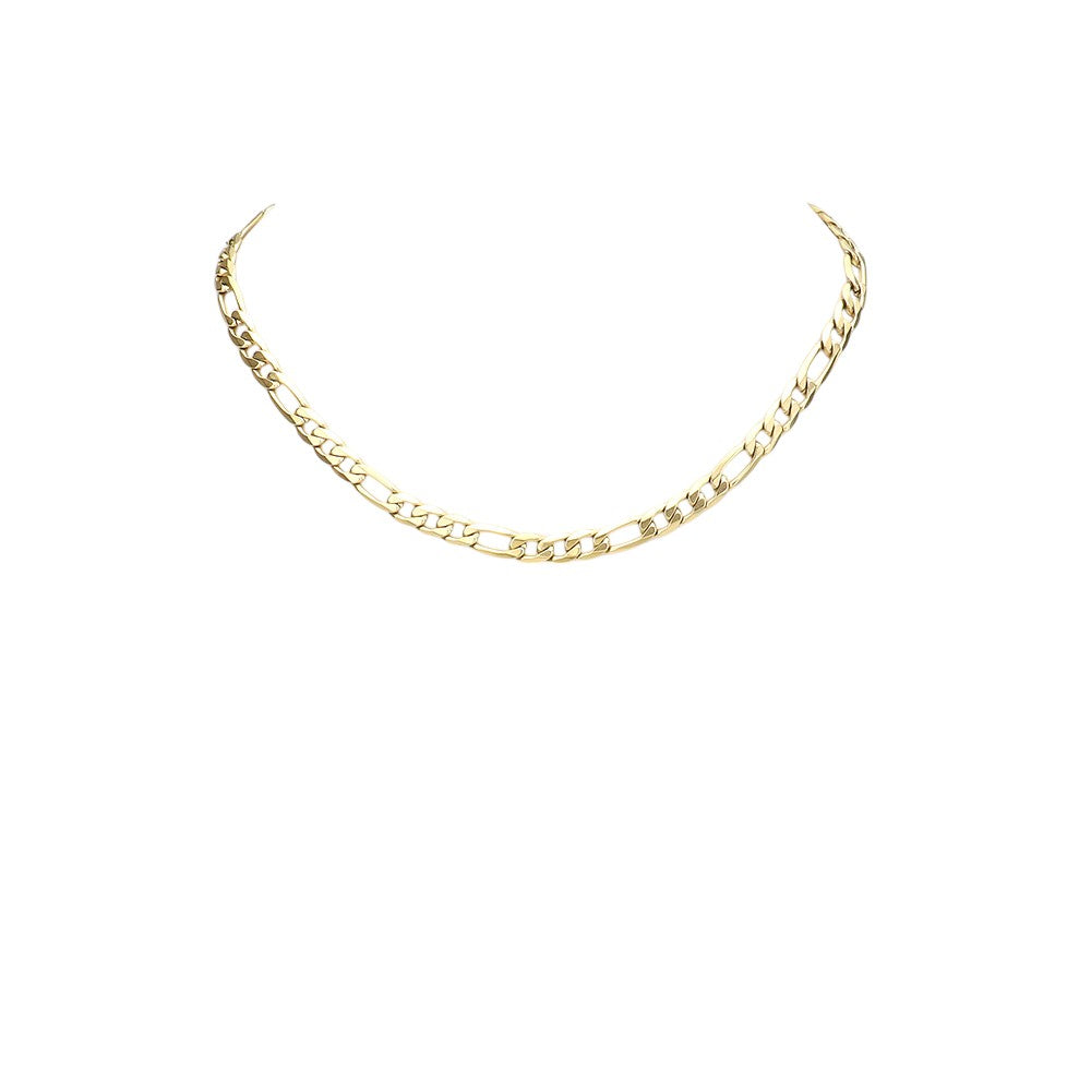 16 INCH, 6mm Stainless Steel Metal Chain Necklace