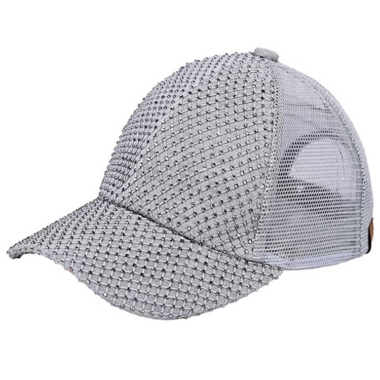 C.C Rhinestone Net Baseball Cap