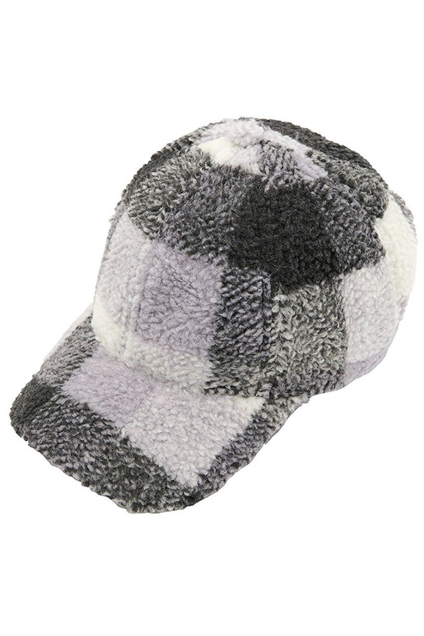 C.C Checkered Pattern Baseball Cap