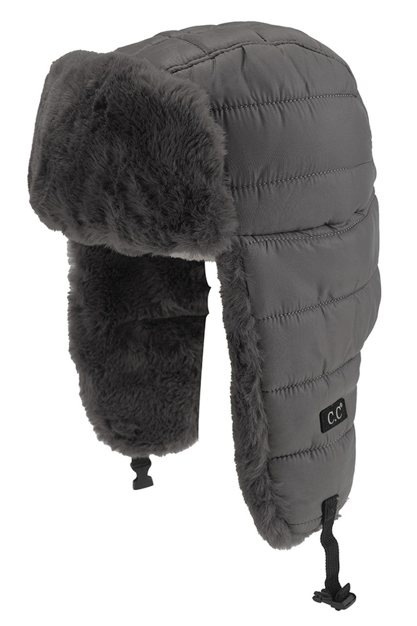 C.C Padded Faux Fur Trapper Hat