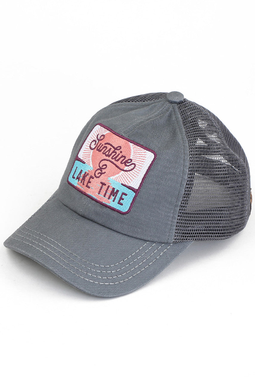 C.C SUNSHINE & LAKE TIME Patch Pony Cap