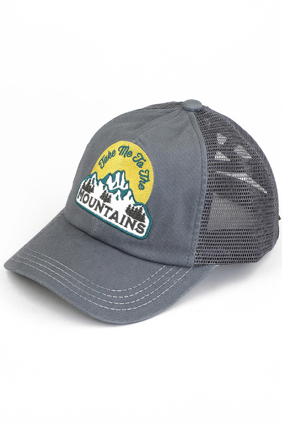 C.C TAKE ME TO THE MOUNTAINS Patch Pony Cap